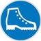 Pictogram 607 Ø 200mm polypropylene - safety shoes mandatory